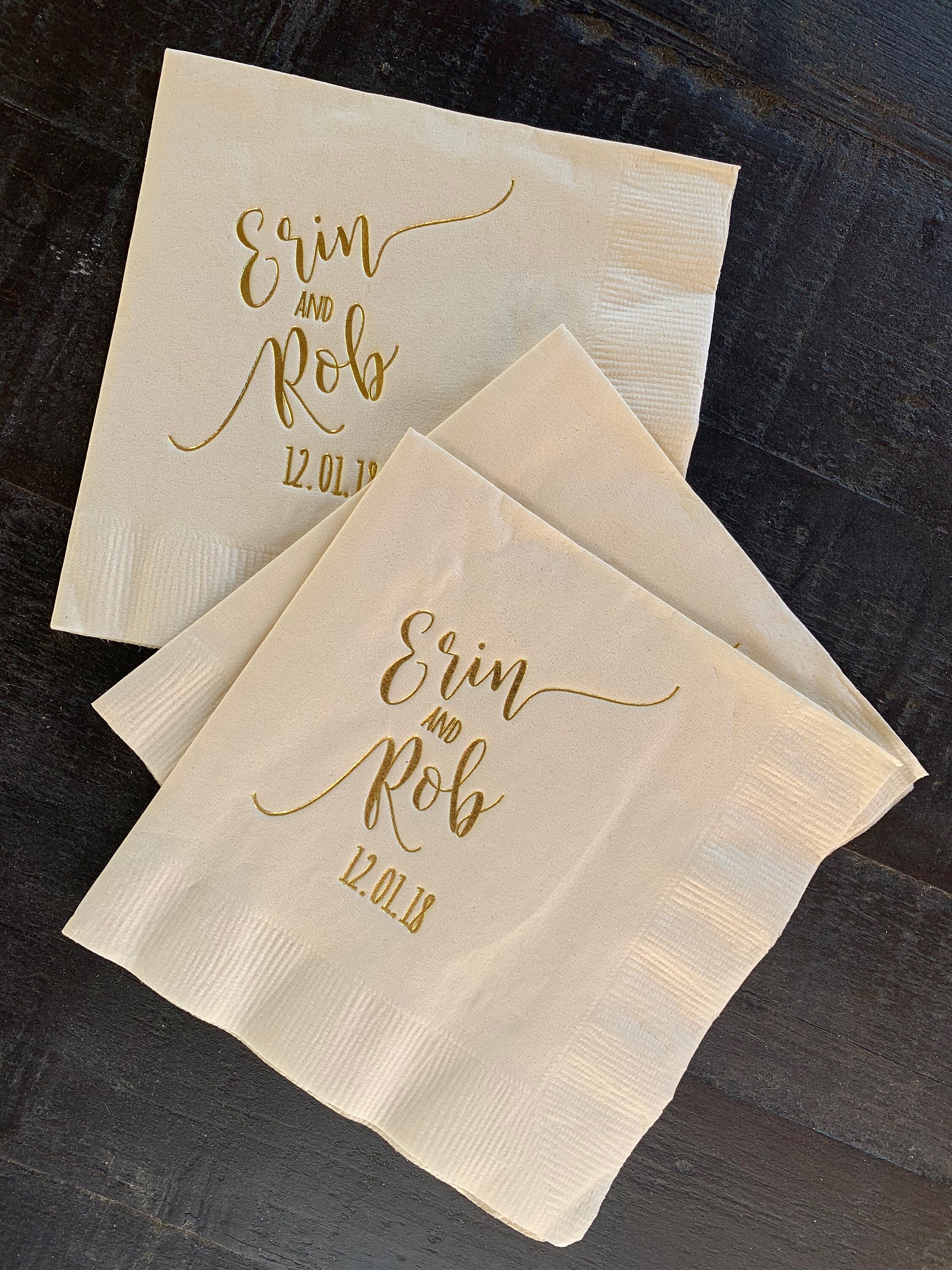 Foil Stamped Luncheon Napkins