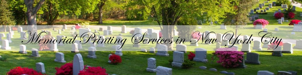 Memorial Card Printing - Printing Services For Funeral Programs