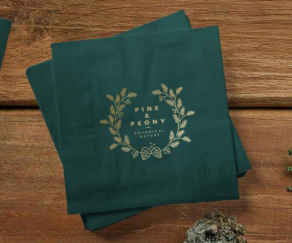 Personalized Luncheon Napkin Foil Stamping