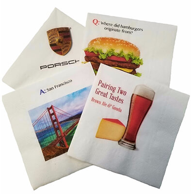 Same Day Full Color Dinner Napkin Printing