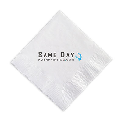 Beverage Napkin Full Color Same Day Full Color Napkin Printing