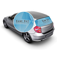 Perforated Vinyl Sticker Same Day Perforated Vinyl Printing
