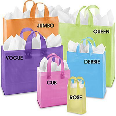 Plastic Bags Loop Handles Overnight plastic bag Printing