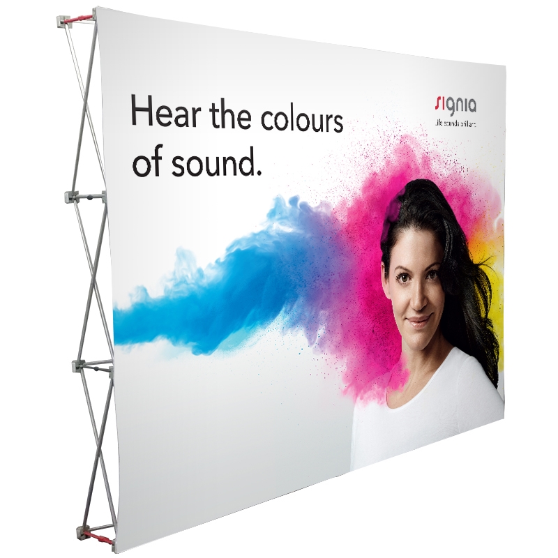 personalized fast pop fabric display wall banner stand & backdrops quick printer