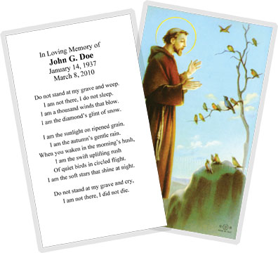 Same Day Prayer Cards