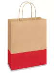 Custom Red 2 Tone Paper Bags