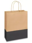 Custom Black 2 Tone Paper Bags