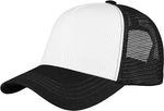 Custom Black & White Trucker Hat Full Color