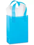 Custom Blue Plastic Bag Loop Handles