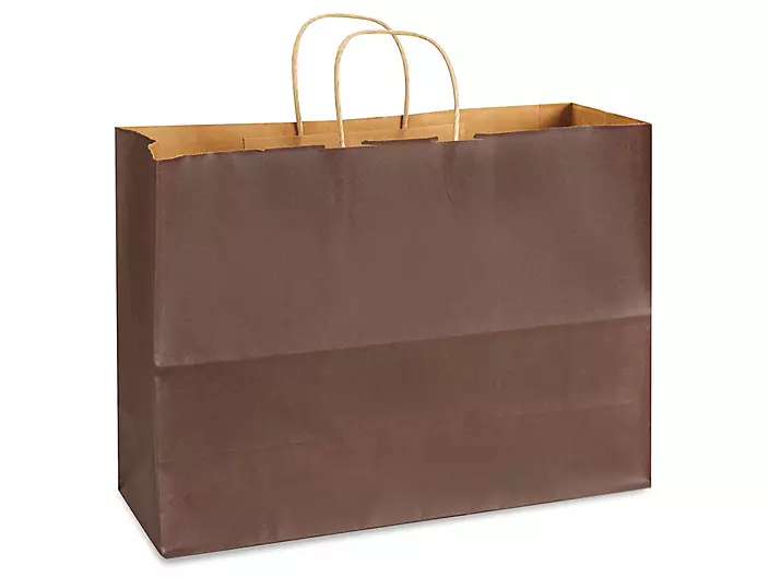Custom Chocolate Uncoated Matte Paper Bags