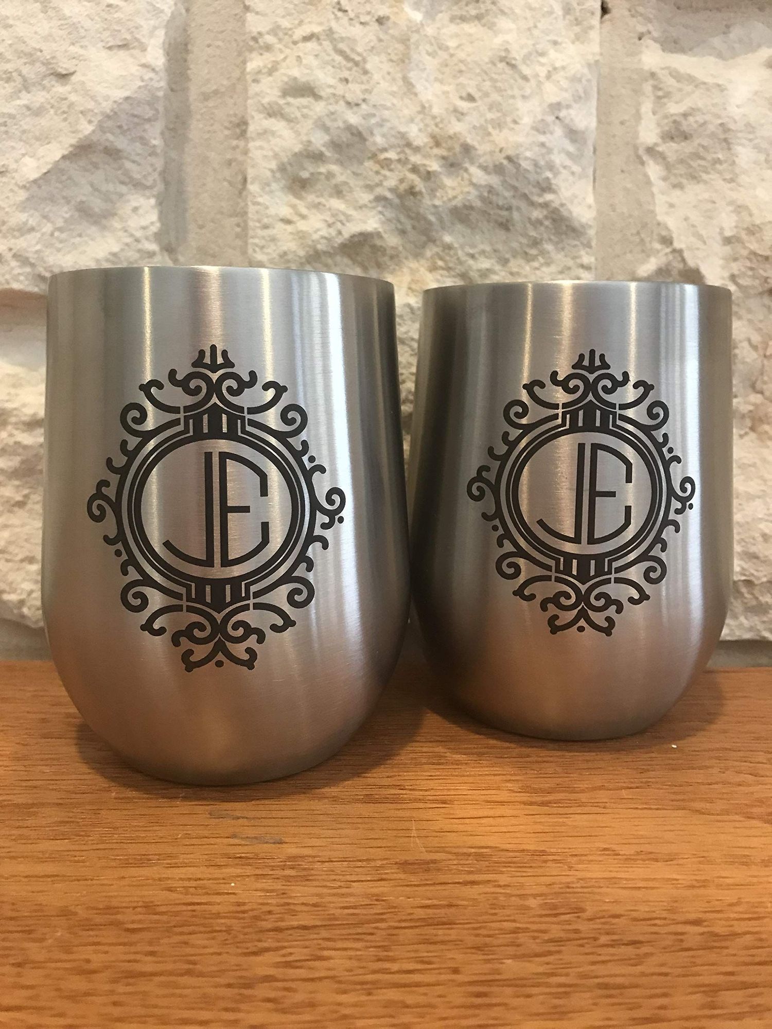 Custom 12 oz Wine Tumbler Front Print