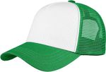 Custom Green & White Trucker Hat Full Color
