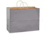 Custom Grey Uncoated Matte Paper Bags