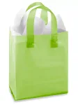 Custom Lime Plastic Bag Loop Handles