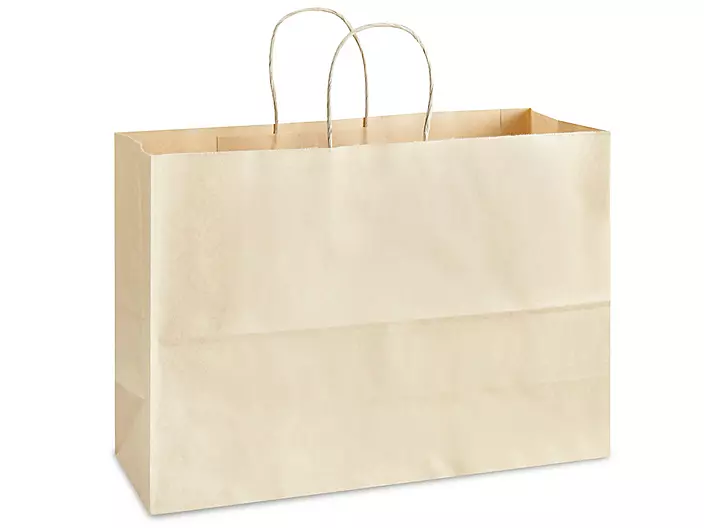 Custom Oatmeal Uncoated Matte Paper Bags