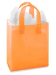 Custom Orange Plastic Bag Loop Handles