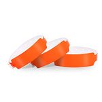 Custom Day Glow Orange Vinyl Plastic Wristband Printing