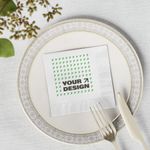Corporate Event Dinner Napkins Custom Print