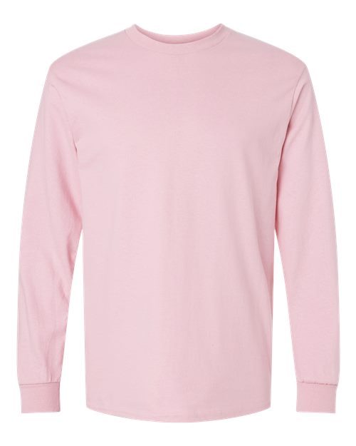 Custom Pink Long Sleeve T-Shirt Printing