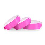 Custom Day Glow Pink Vinyl Plastic Wristband Printing