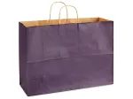 Custom Purple Uncoated Matte Paper Bags