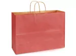Custom Red Uncoated Matte Paper Bags