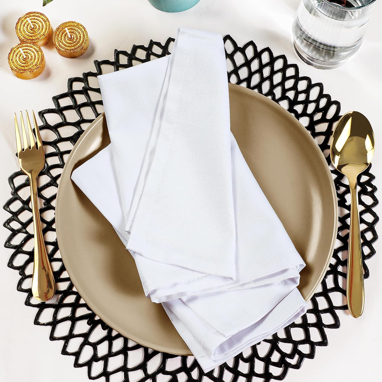 Custom White Cloth Napkins