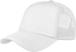 Custom White & White Trucker Hat Full Color