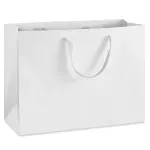 Custom White Uncoated Matte Paper Bags