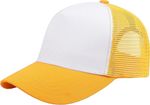 Custom Yellow & White Trucker Hat Full Color