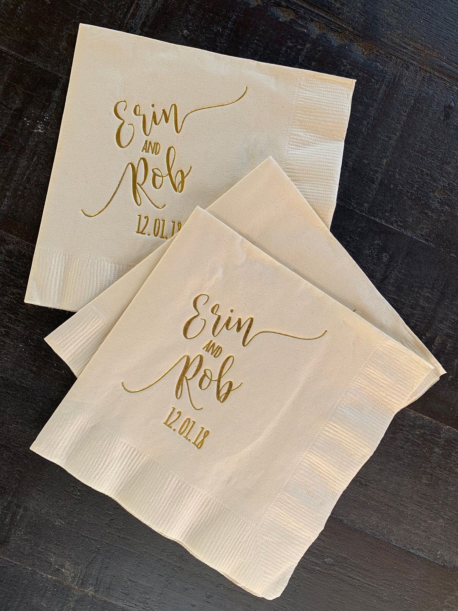 Luncheon Napkins Foil Stamping