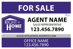 Right at Home-For Sale Signs- 36x24- No1