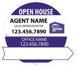 Right At Home-Directional Signs Circle-22x19-No1