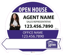 Right At Home-Directional Signs Circle-22x19-No2