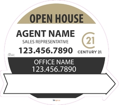 Century 21-Directional Signs-Circle-22x19-No1