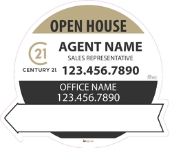 Century 21-Directional Signs-Circle-22x19-No1