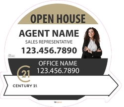 Century 21-Directional Signs-Circle-22x19-No2