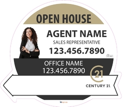 Century 21-Directional Signs-Circle-22x19-No2