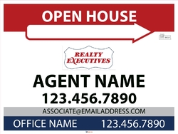 Realty Executives-Directional Signs Standard-24x18-No1