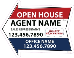Realty Executives-Directional Signs-Arrow-24x19-No1 