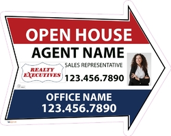 Realty Executives-Directional Signs-Arrow-24x19-No2