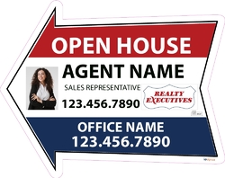 Realty Executives-Directional Signs-Arrow-24x19-No2