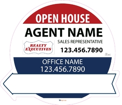 Realty Executives-Directional Signs-Circle-22x19-No1
