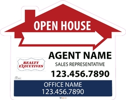 Realty Executives-Directional Signs-House-24x19-No1
