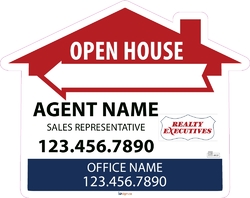 Realty Executives-Directional Signs-House-24x19-No1