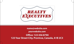 Realty Executive-Standard Business Cards-No2