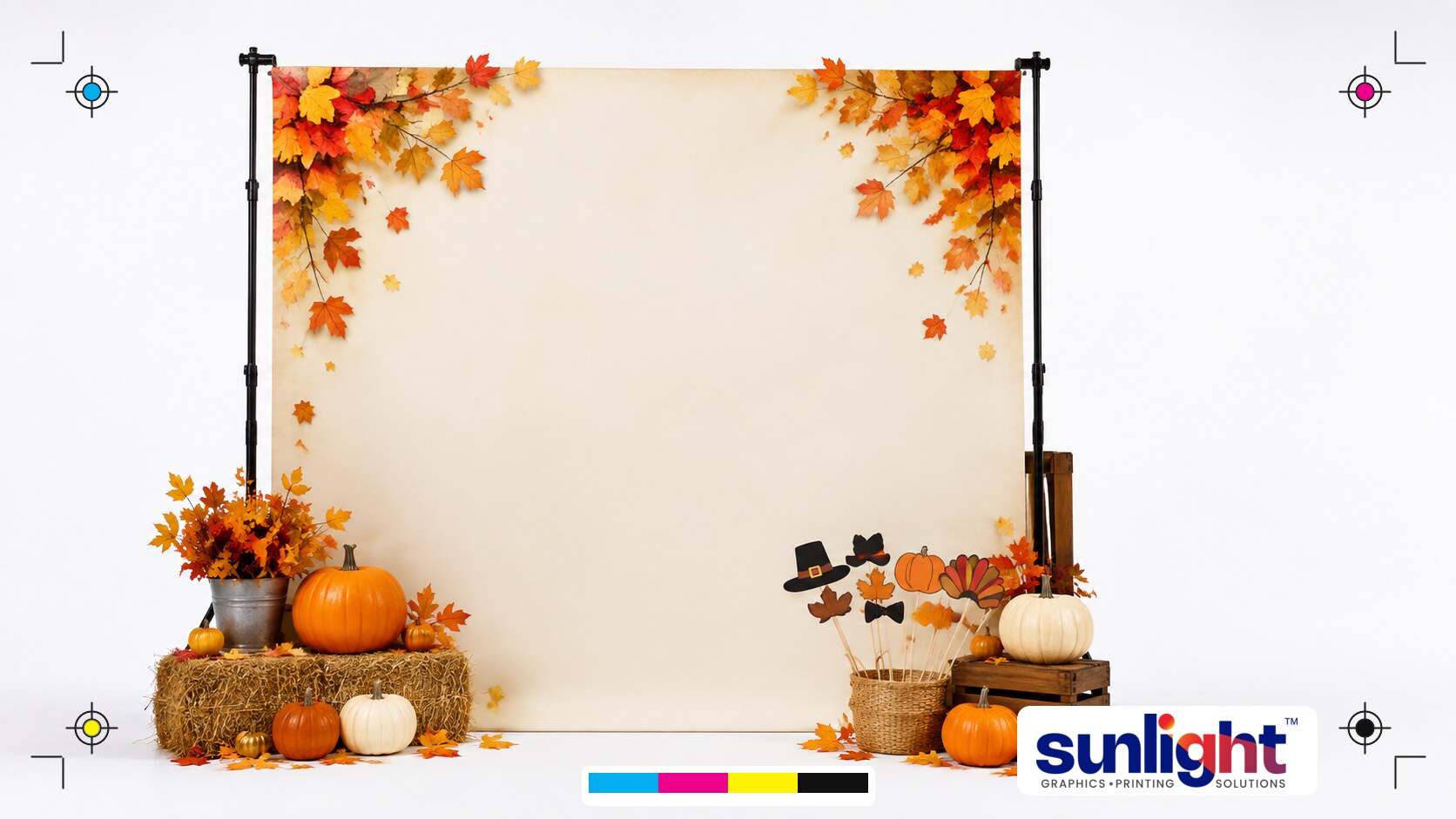thanksgiving photo booth ideas blog thumbnail by Sunlight Graphics