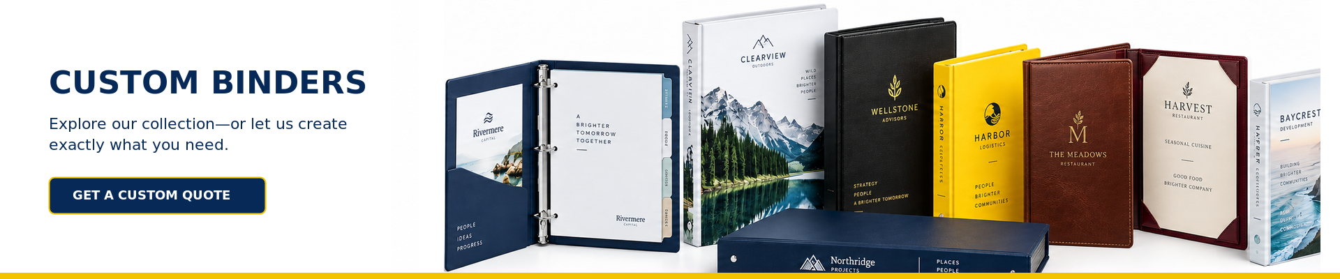 Custom Binders Banner