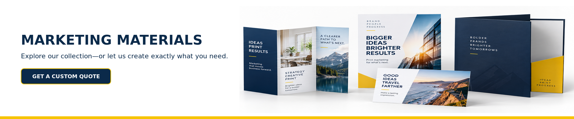 Marketing Materials Banner