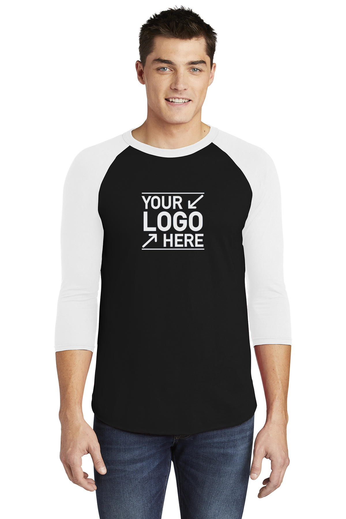 3/4 Sleeve Unisex Raglan T-Shirt - BB453W